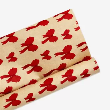 400 cm craft wrapping paper - Red...