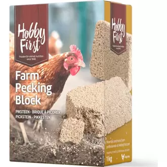Pecking Block til høns fra Hobby First Farm, 1kg