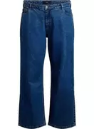Wide leg jeans med høj talje