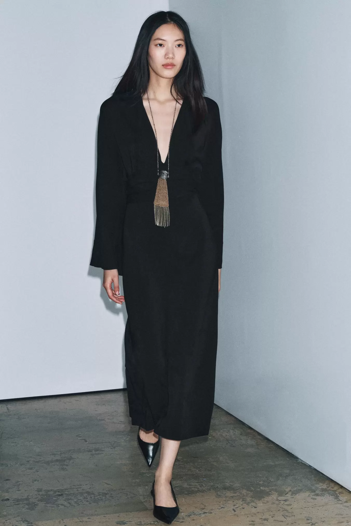 ZW COLLECTION MIDI-KJOLE MED BÅND