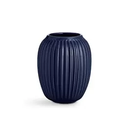 Kähler Hammershøi vase indigo blå porcelæn 25 cm
