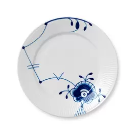 Royal Copenhagen Blå Mega Riflet nr. 6 tallerken 22 cm