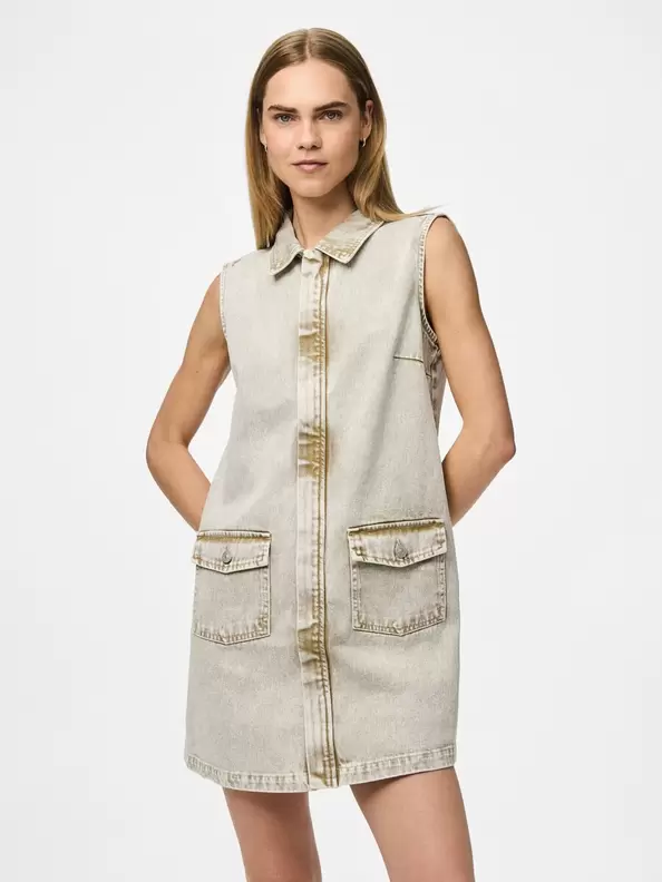 PCFAY DENIM KORT KJOLE