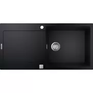 K500 køkkenvask, 100x50 cm, sort