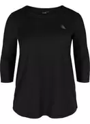 Træningsbluse med 3/4 ærmer