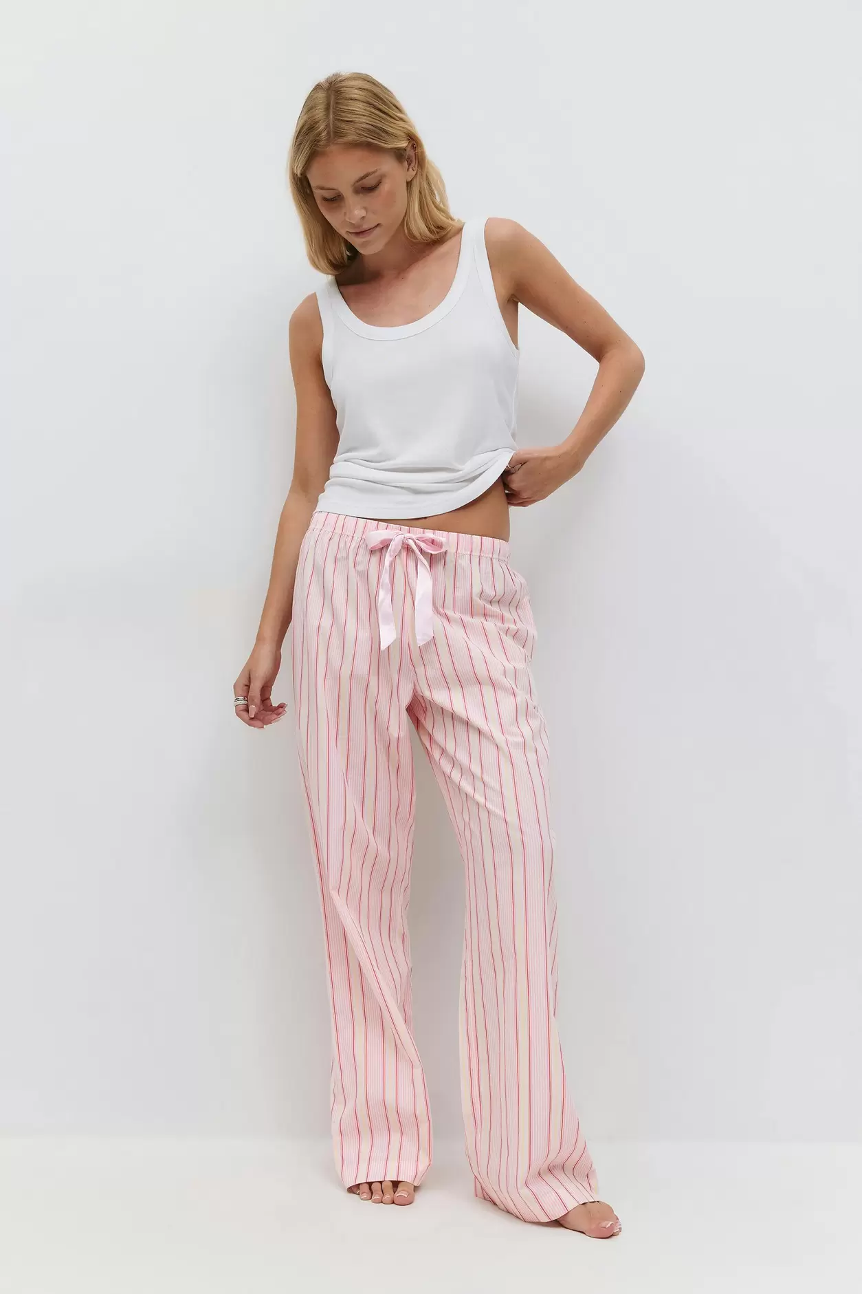 Poplin pyjamas trousers