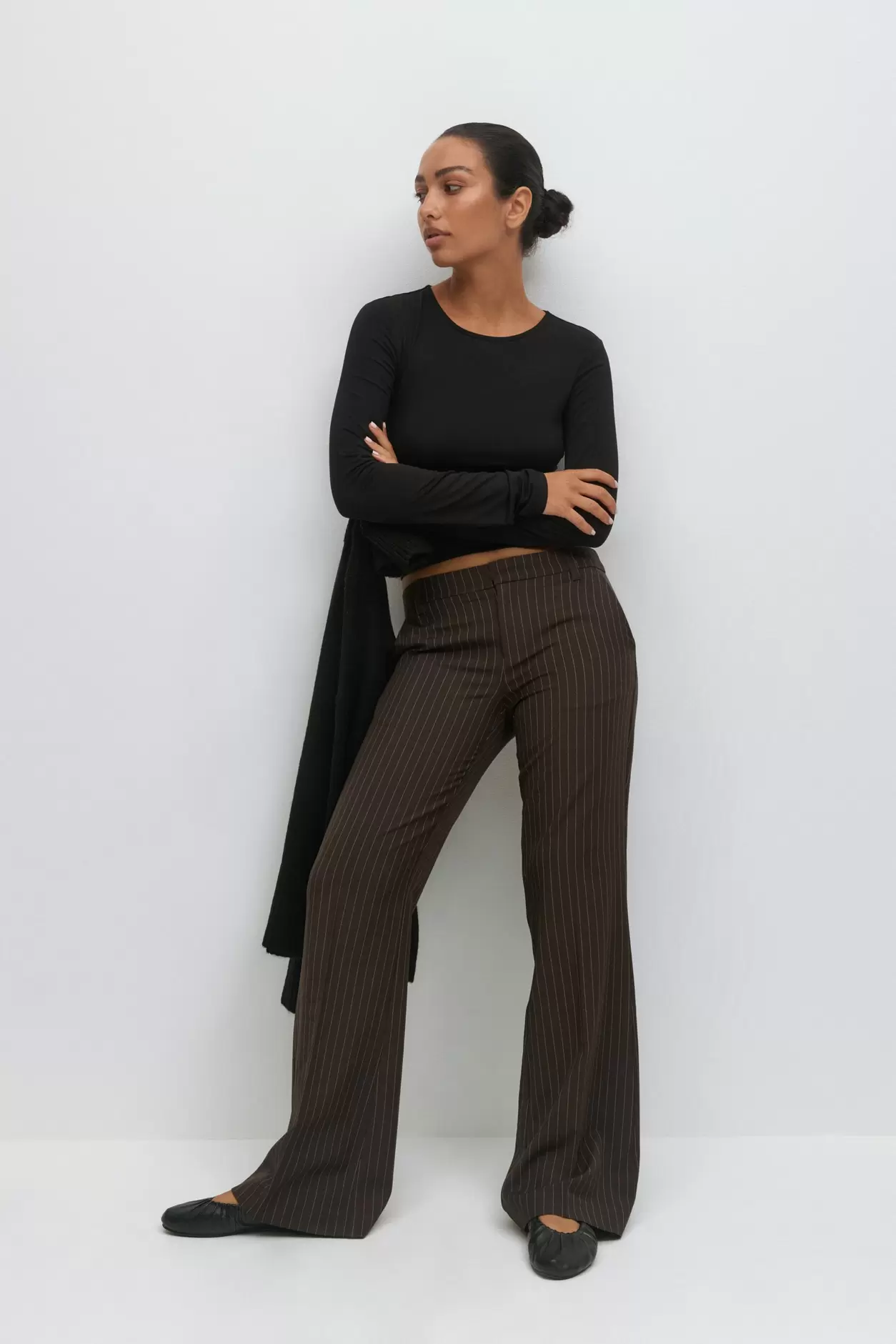 Relaxed bootcut trousers