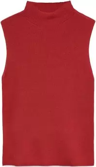 AWVITORIA SL HIGH NECK KNIT TOP