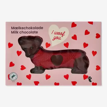 Chocolate Valentine dog