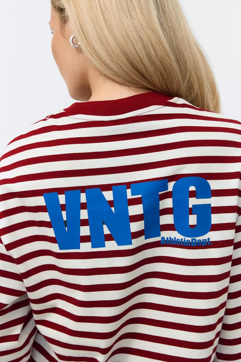 Stripe long sleeve tee