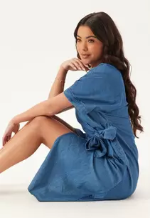 Denim Wrap Dress