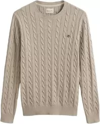 COTTON CABLE C-NECK