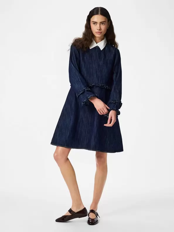 PCGEGGO FLÆSE DENIMKJOLE