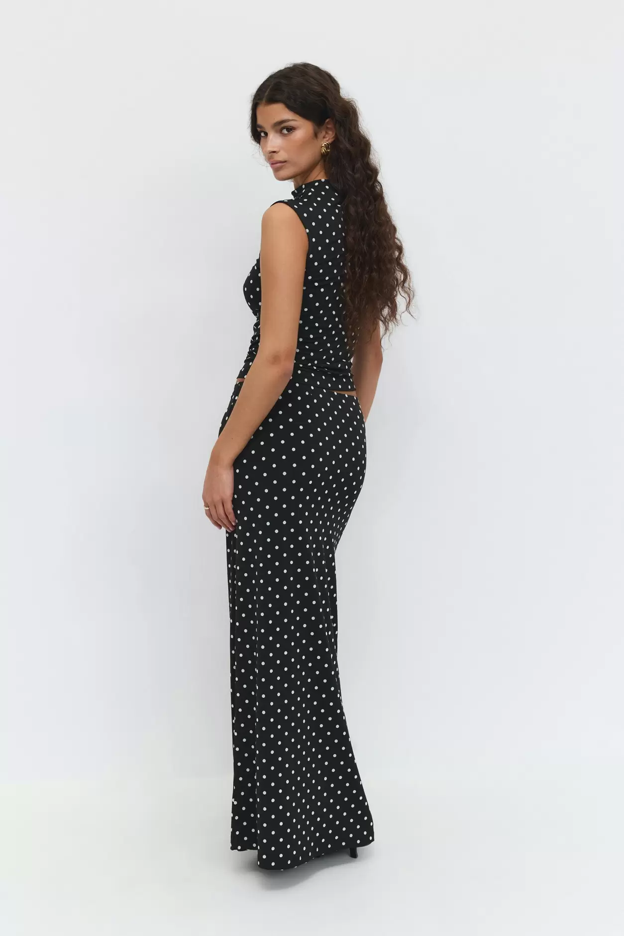 Dot maxi skirt