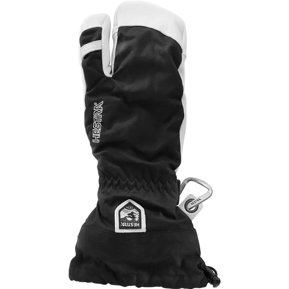 Hestra Army Leather Heli Ski 3-finger skihandsker (Black)