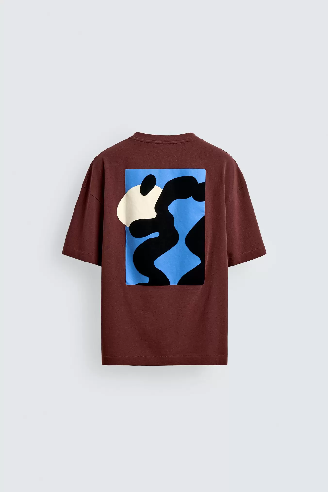 RELAXED FIT T-SHIRT MED FLOCCERING