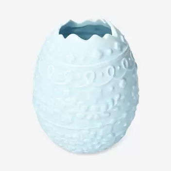 Blue Easter egg vase - 14 cm