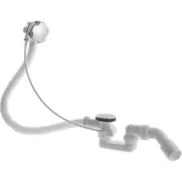 Af- og overløbssæt, 53 cm, krom