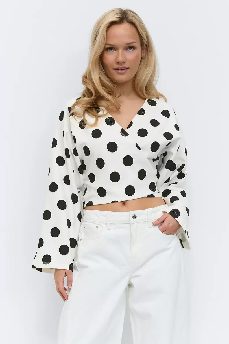 Dot wrap tie top