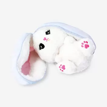 Plush bunny in blue Easter egg