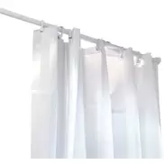 Erica2000 Super-expander badeforhængsstang, 70-170 cm, hvid