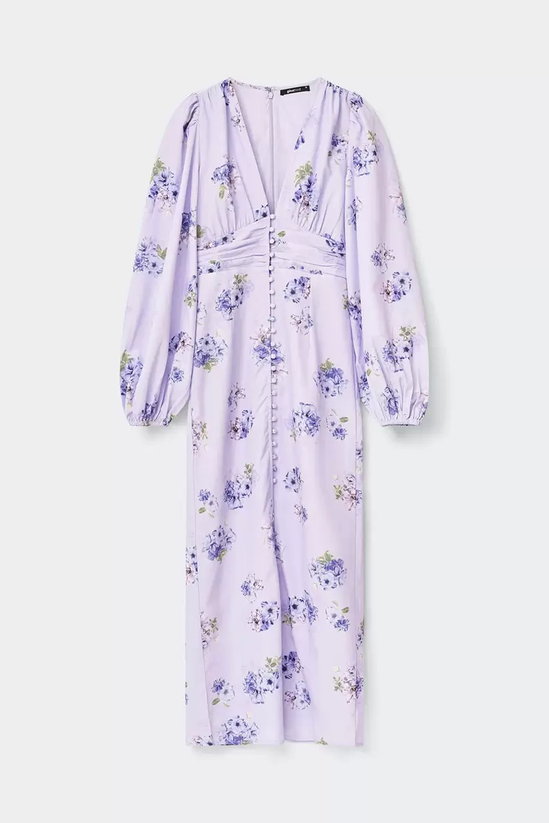 Balloon sleeve dress