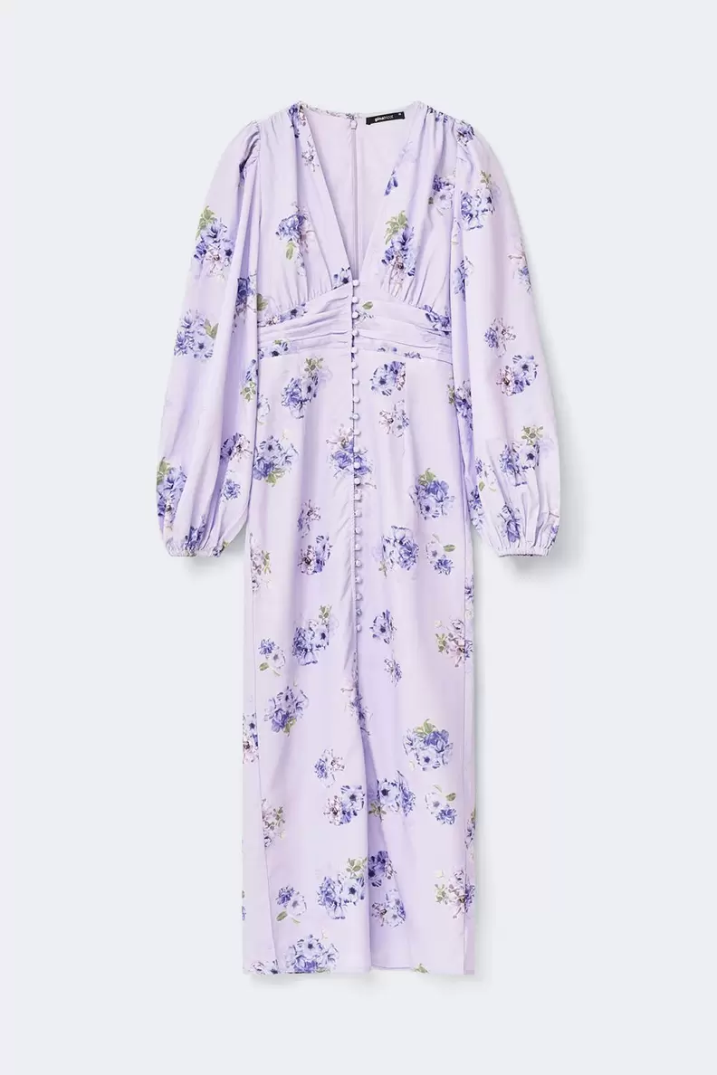 Balloon sleeve dress