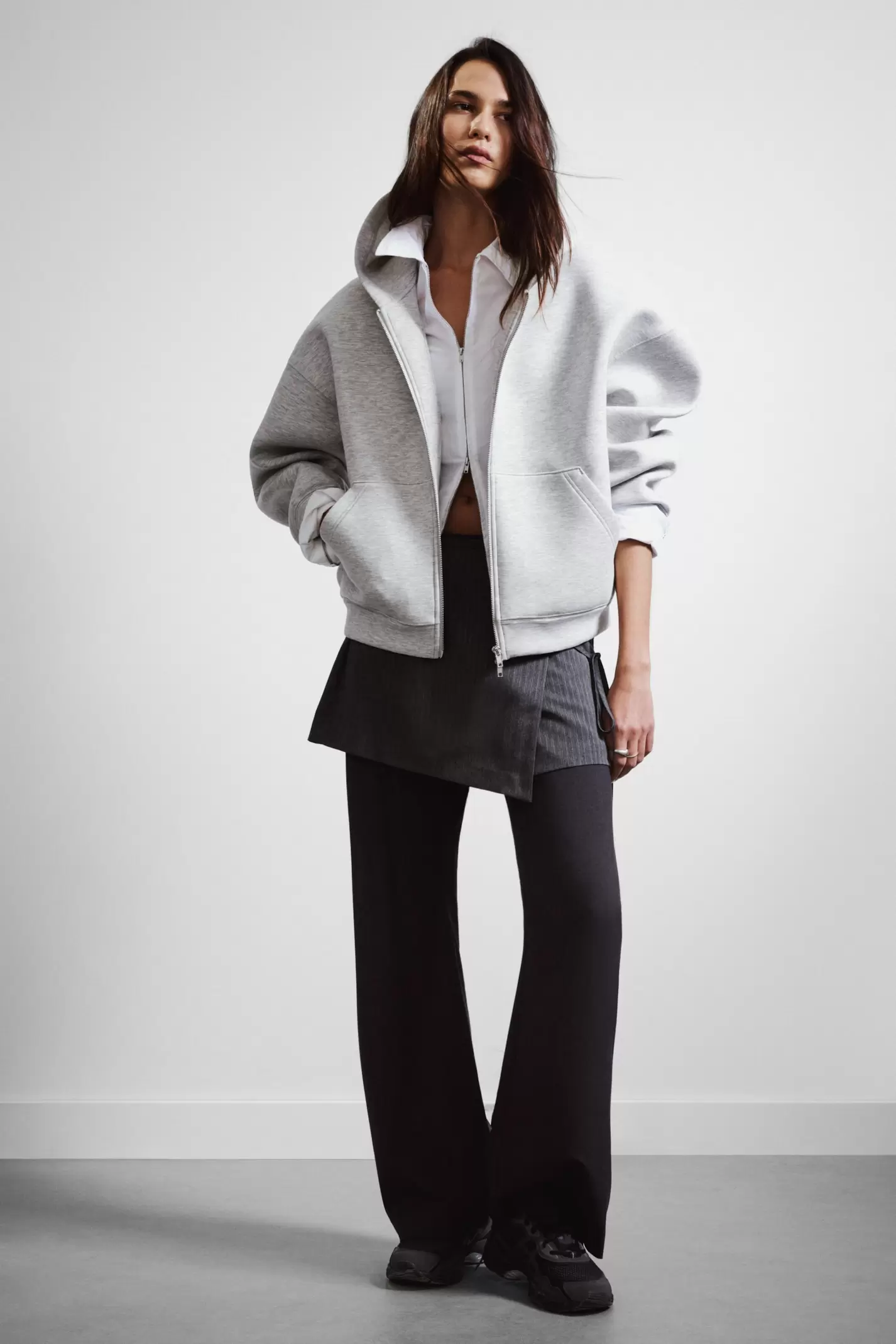 OVERSIZED SCUBA ZIP-HOODIE