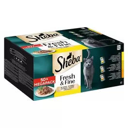 Mixpakke Sheba Fresh Fine fresh portionsposer 50 x 50 g