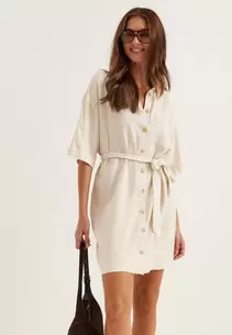 Objsanne 2/4 LO SHIRT DRESS NOOS