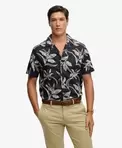 Hawaiian Print Kortærmet Skjorte