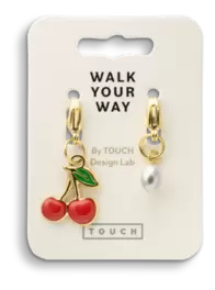 Walk Your Way Kirsebær Perle Charms Guld