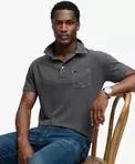Klassisk Bomuld-Hør Poloskjorte