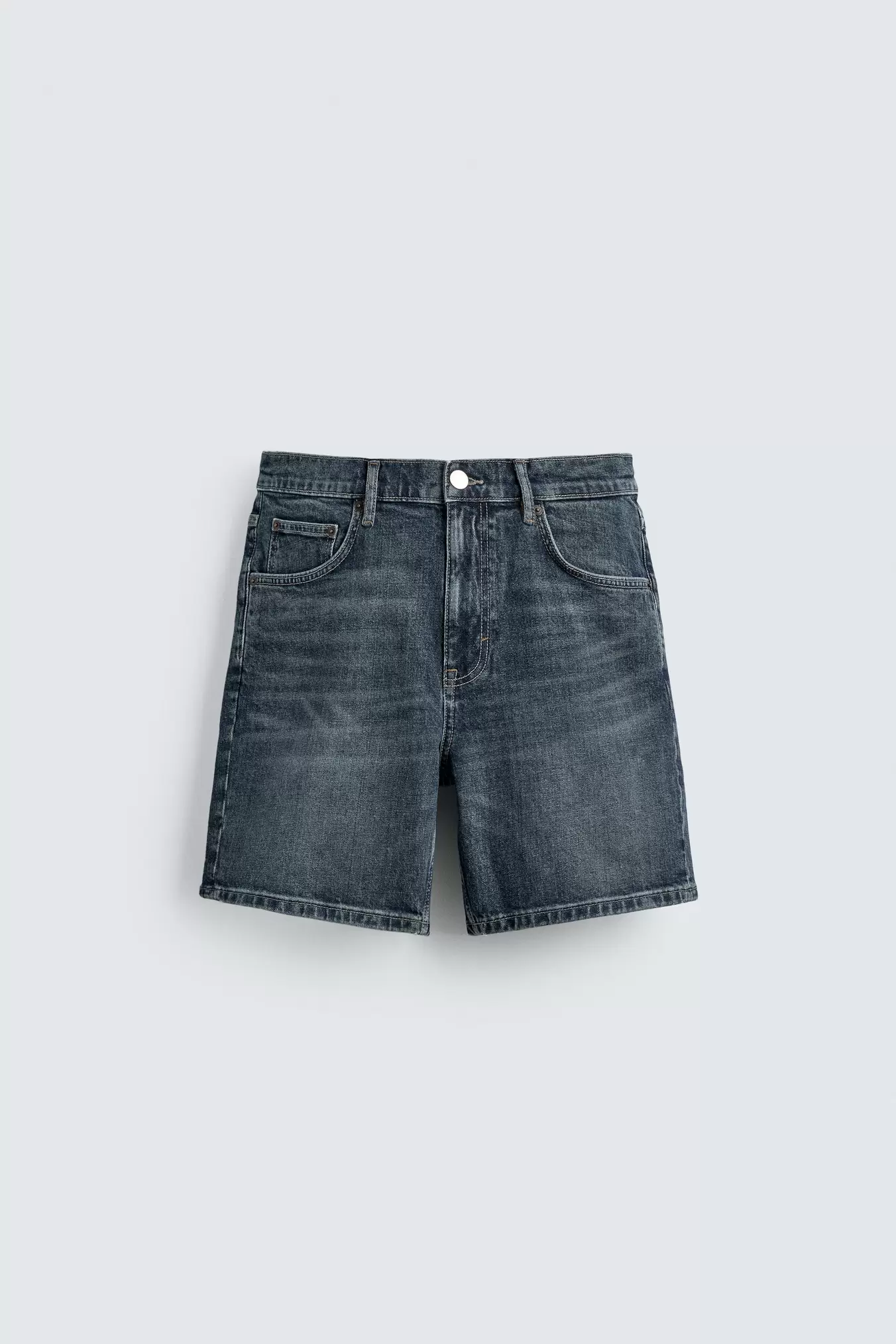REGULAR FIT DENIM BERMUDA