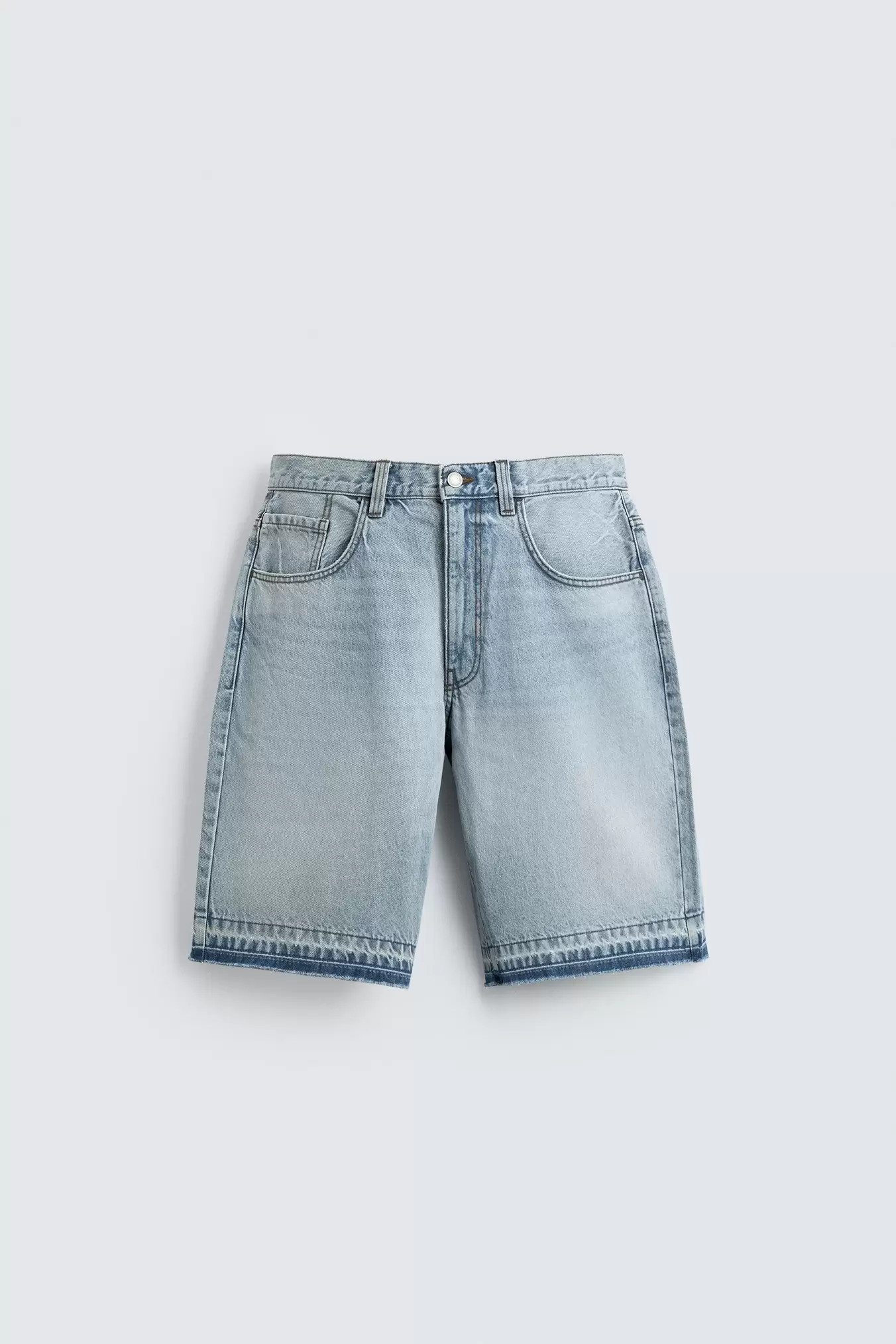 RELAXED FIT DENIM BERMUDA