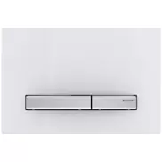 Sigma 50 Square betjeningsplade, hvid/krom