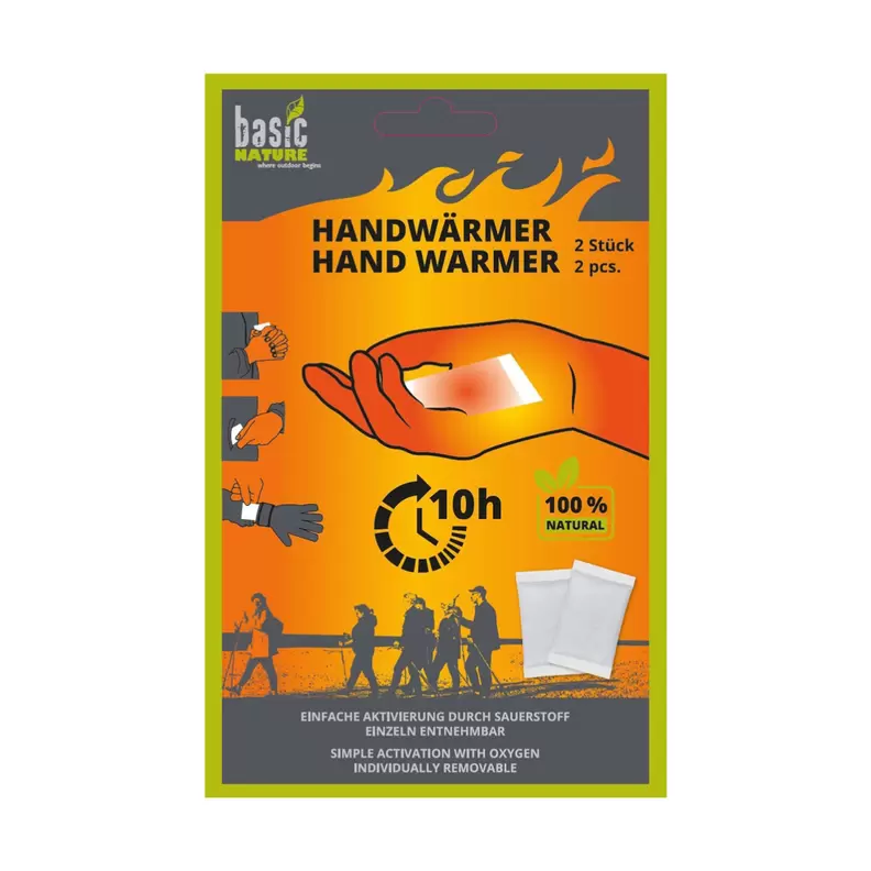 Basic Nature Håndvarmer - sæt med 2 styk