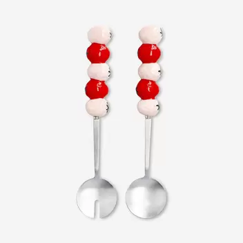 Salad servers with strawberries -...