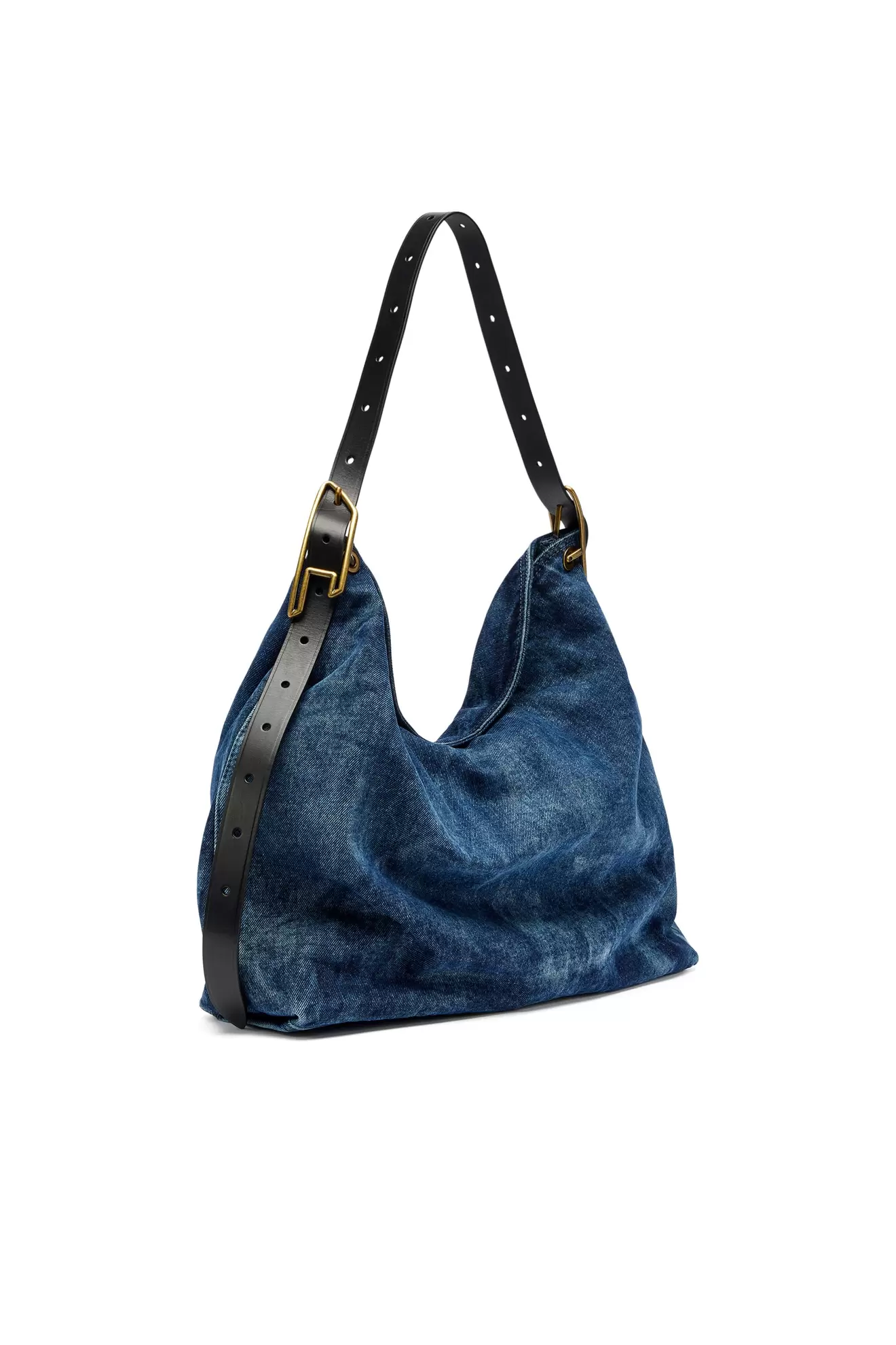 D-Line-Denim hobo bag