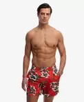 Hawaiian Print 16-inch Badeshorts