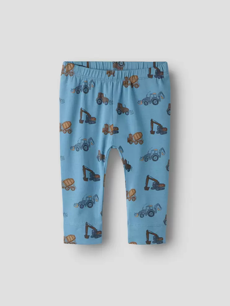 Legging med køretøj, str. 56-92 - Blå