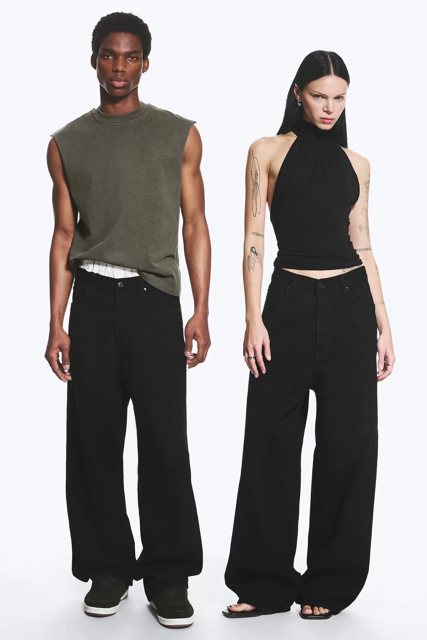 ASTRO MID RISE LOOSE BAGGY UNISEX JEANS