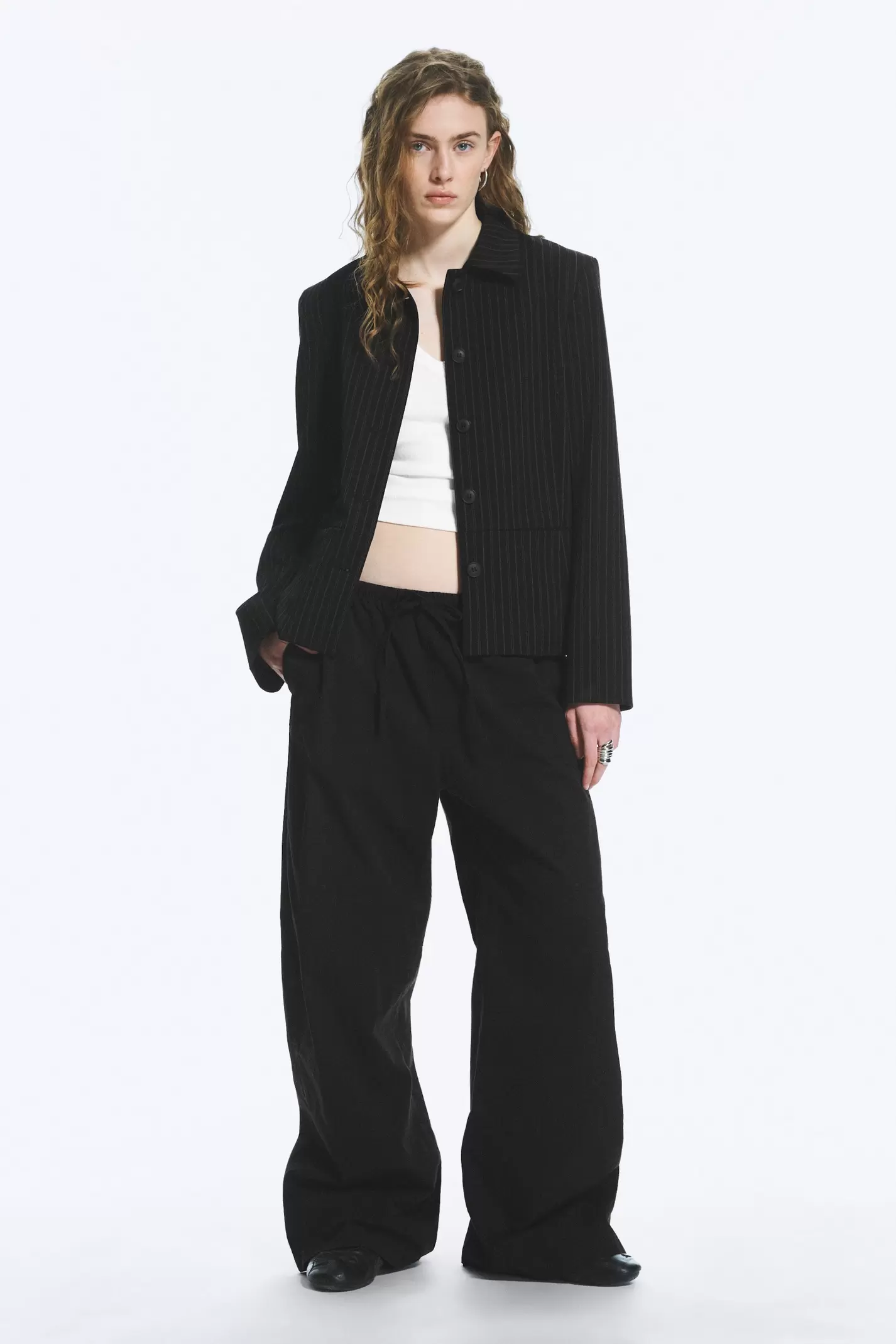 LOOSE FIT WASHED RIPSTOP TROUSERS