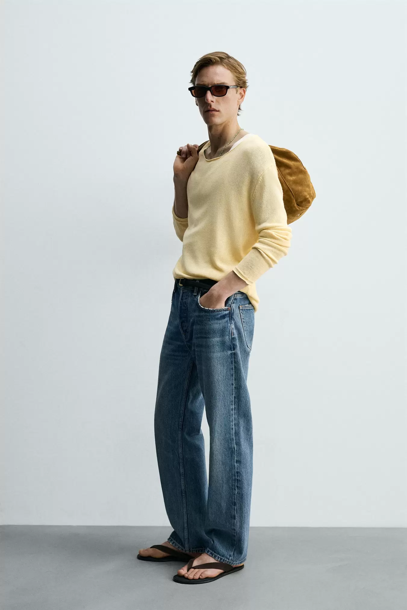 RELAXED FIT SWEATER MED STRUKTUR