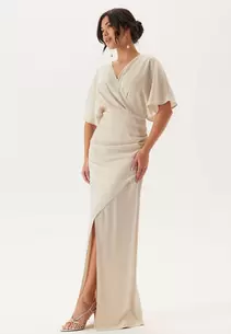 Wrap Satin Gown