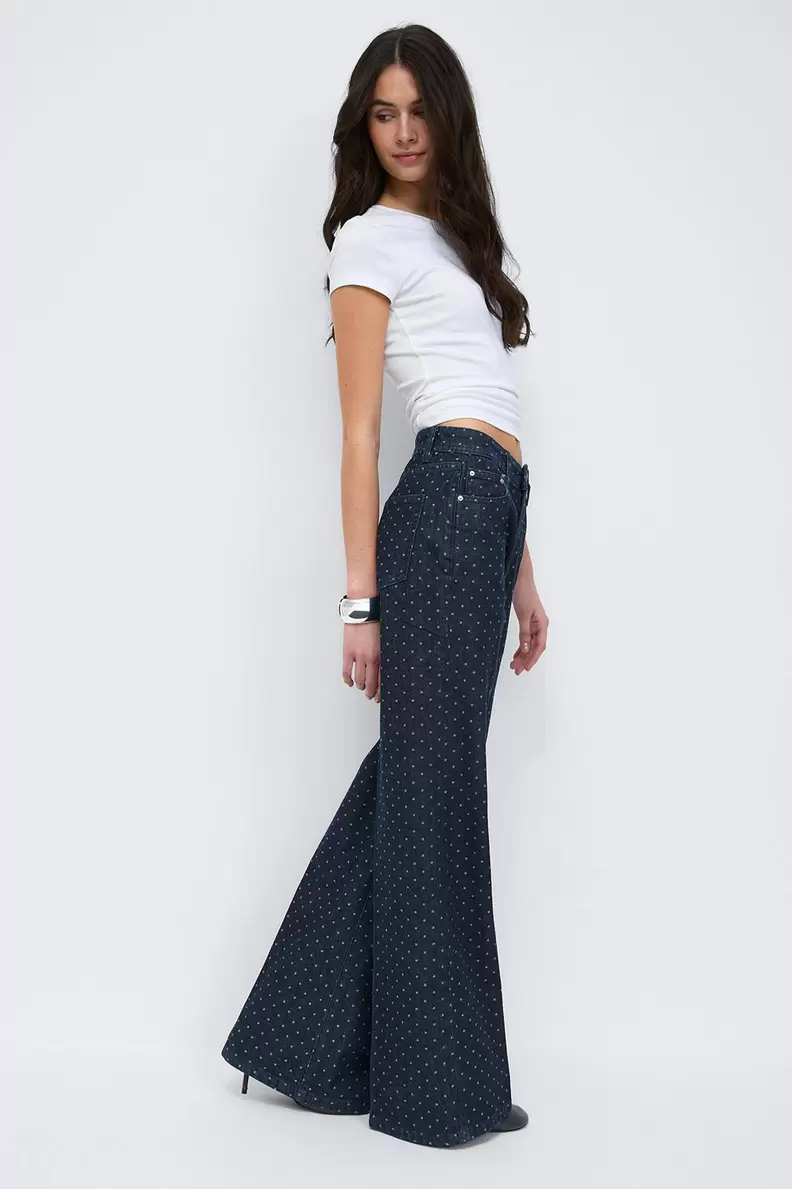 Polka dot jeans