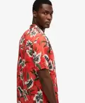 Hawaiian Print Kortærmet Skjorte