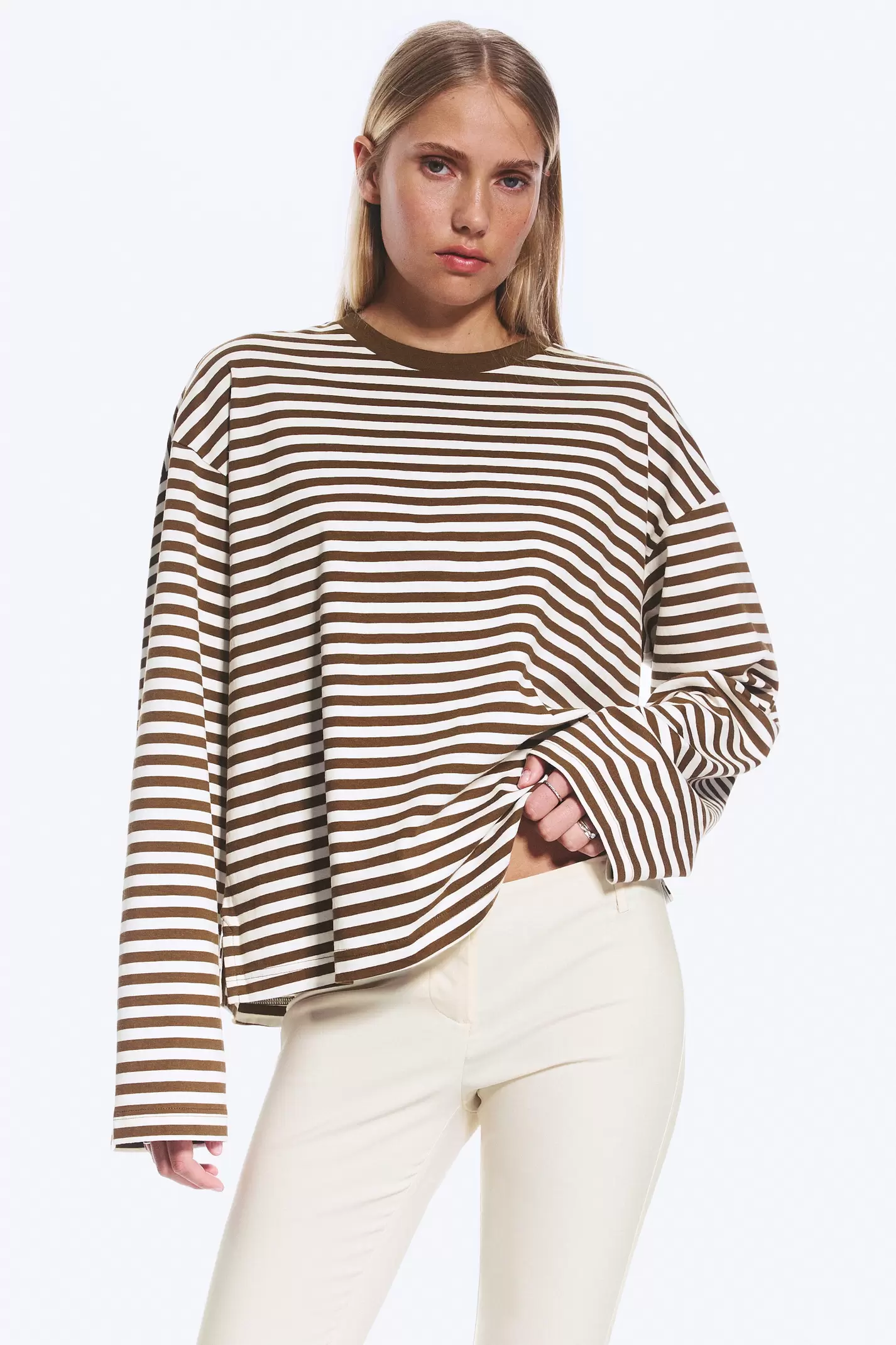 LONG-SLEEVED COTTON T-SHIRT