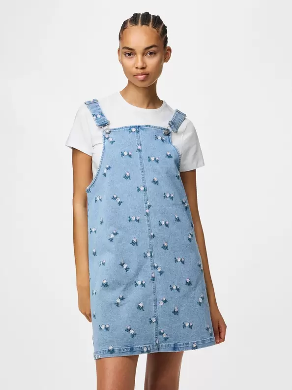 PCFLORA DENIM SPENCERKJOLE