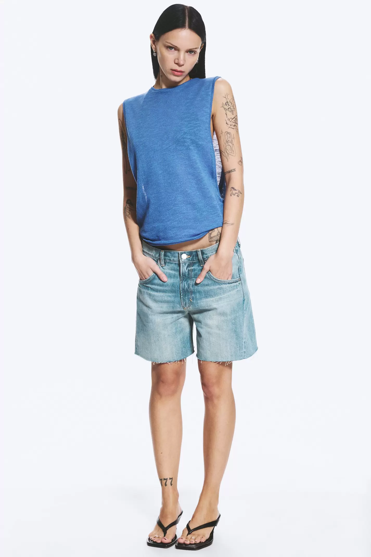 GATHERED TANK TOP